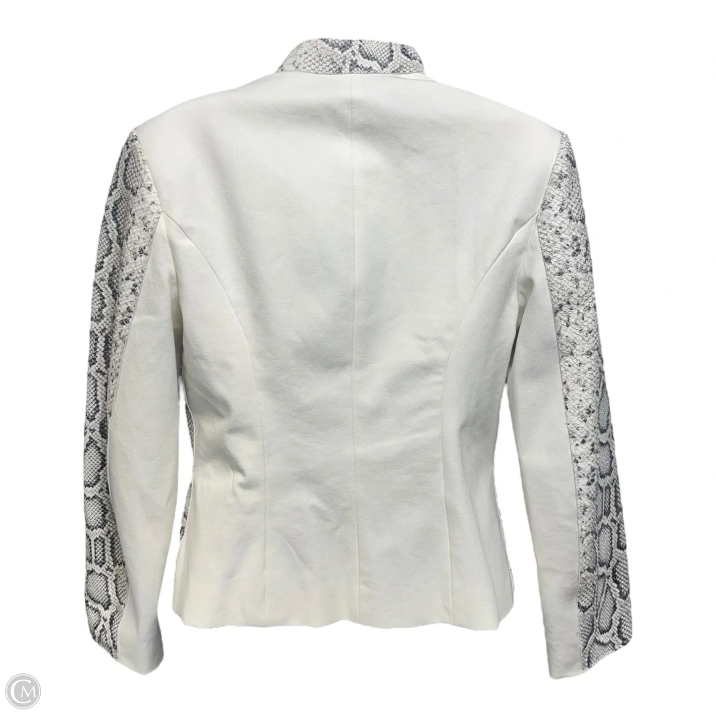 Lambskin Jacket Leather By Elie Tahari In Snakeskin Print, Size: S