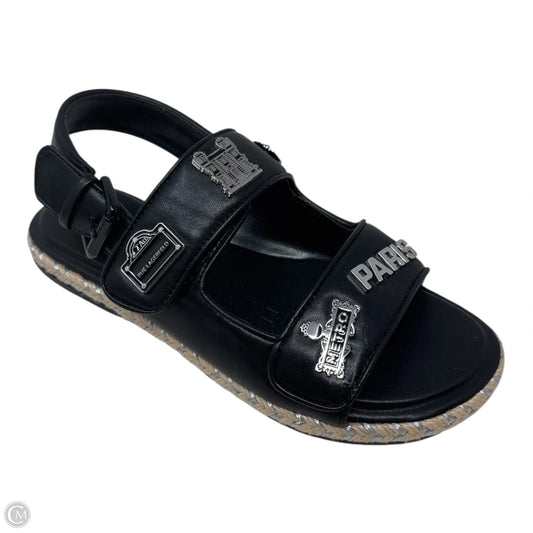 Charlay Rue Sandals Designer By Karl Lagerfeld In Black, Size: 7