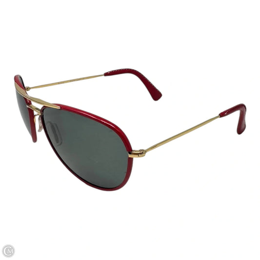 817 Leather Trim Aviator Sunglasses By Paul Smith