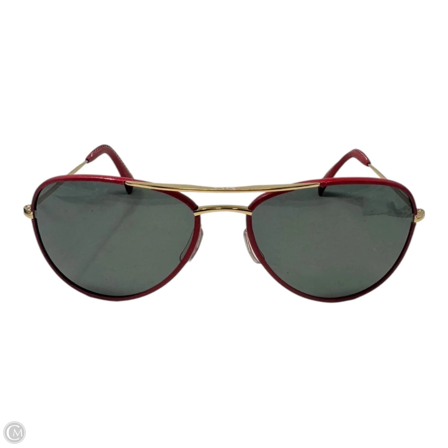 817 Leather Trim Aviator Sunglasses By Paul Smith