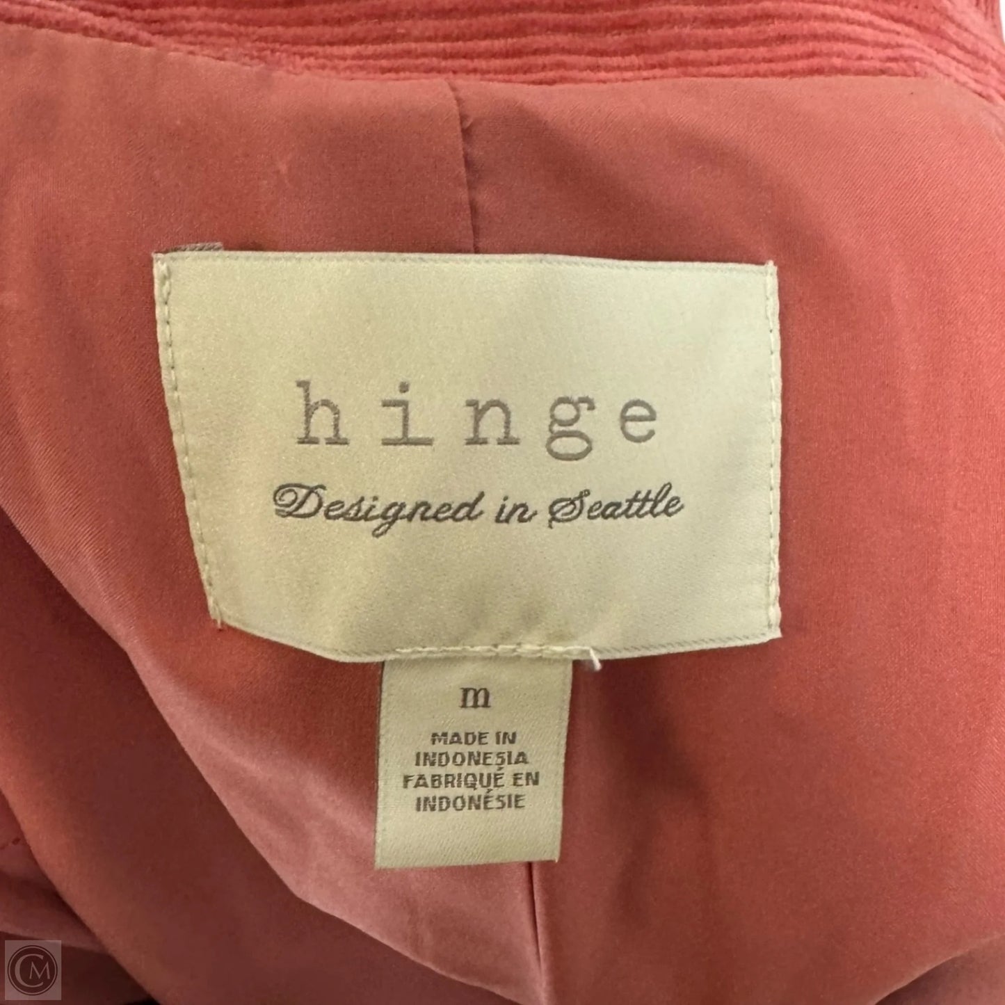 Corduroy Blazer By Hinge In Coral, Size: M