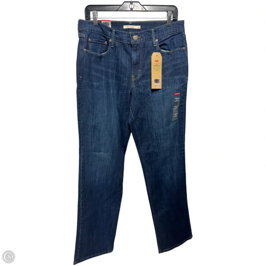 505 Jeans Straight By Levis In Blue Denim, Size: 10
