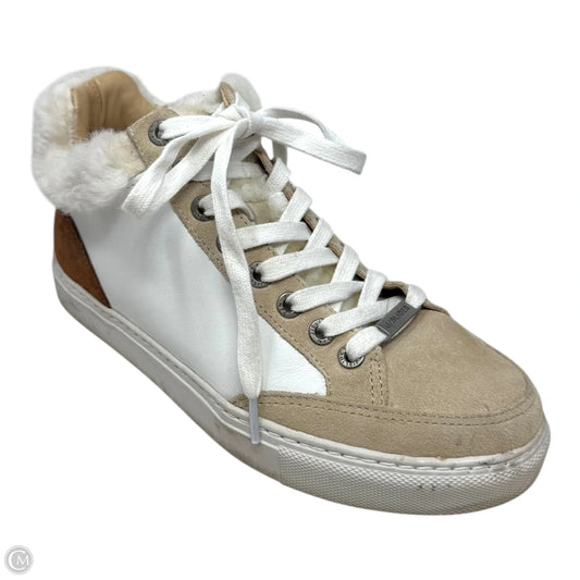 Shoes Athletic By J Slides In Cream & Tan, Size: 6.5