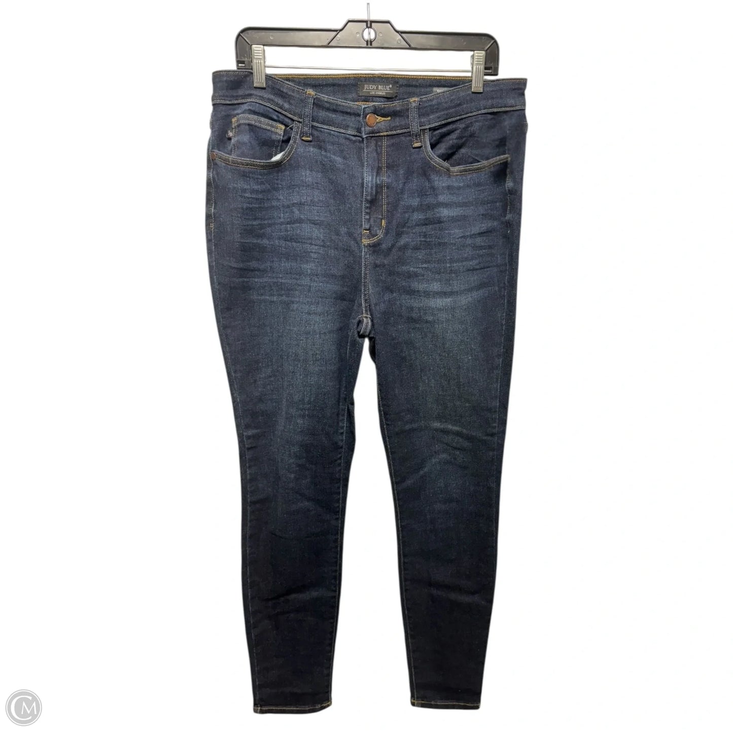 Jeans Skinny By Judy Blue In Blue Denim, Size: 12