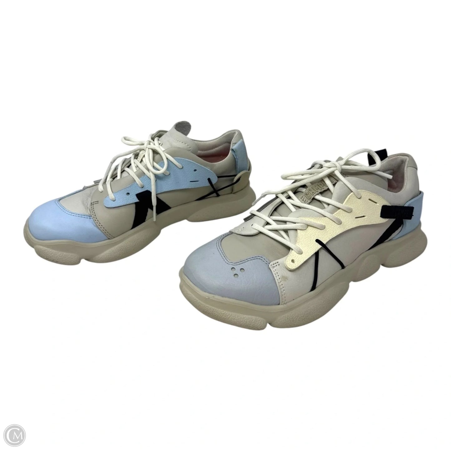 Karst Paneled Leather Shoes Sneakers By Camper In Multi-colored, Size: 9