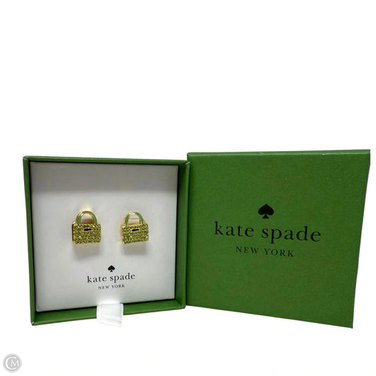 Sweet Treasures Purse Stud Earrings in Gold Designer By Kate Spade