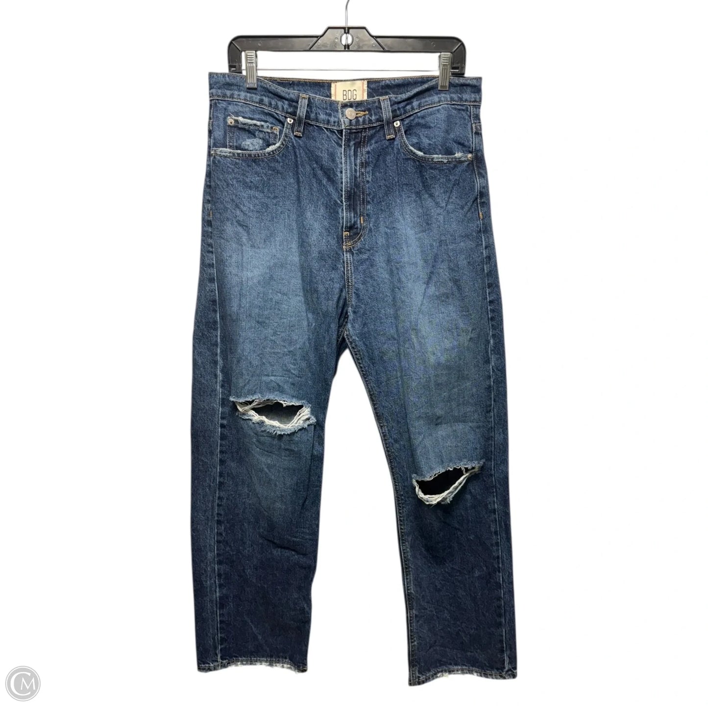 Jeans Baggy By Bdg In Blue Denim, Size: 12