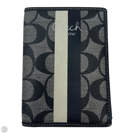 Monogram Passport Wallet Designer By Coach, Size: Small