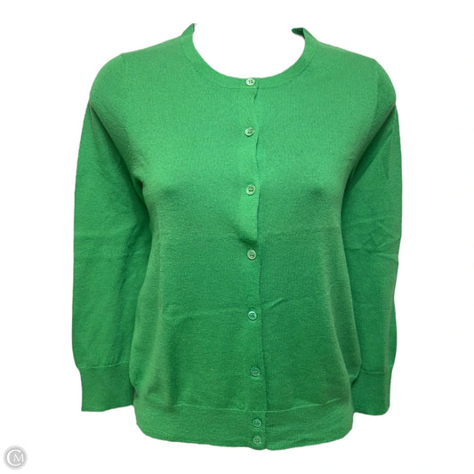 Sweater Cardigan Cashmere By J. Crew In Green, Size: S