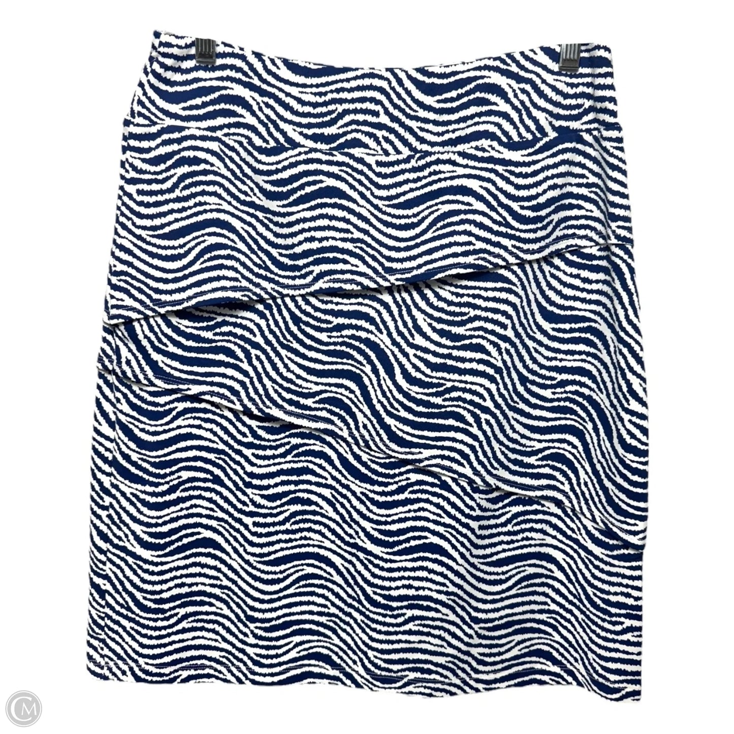 Skirt Mini & Short By J Mclaughlin In Blue & White, Size: S