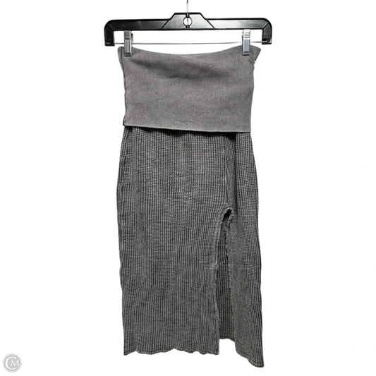 Pari Midi Skirt By Free People In Grey, Size: S