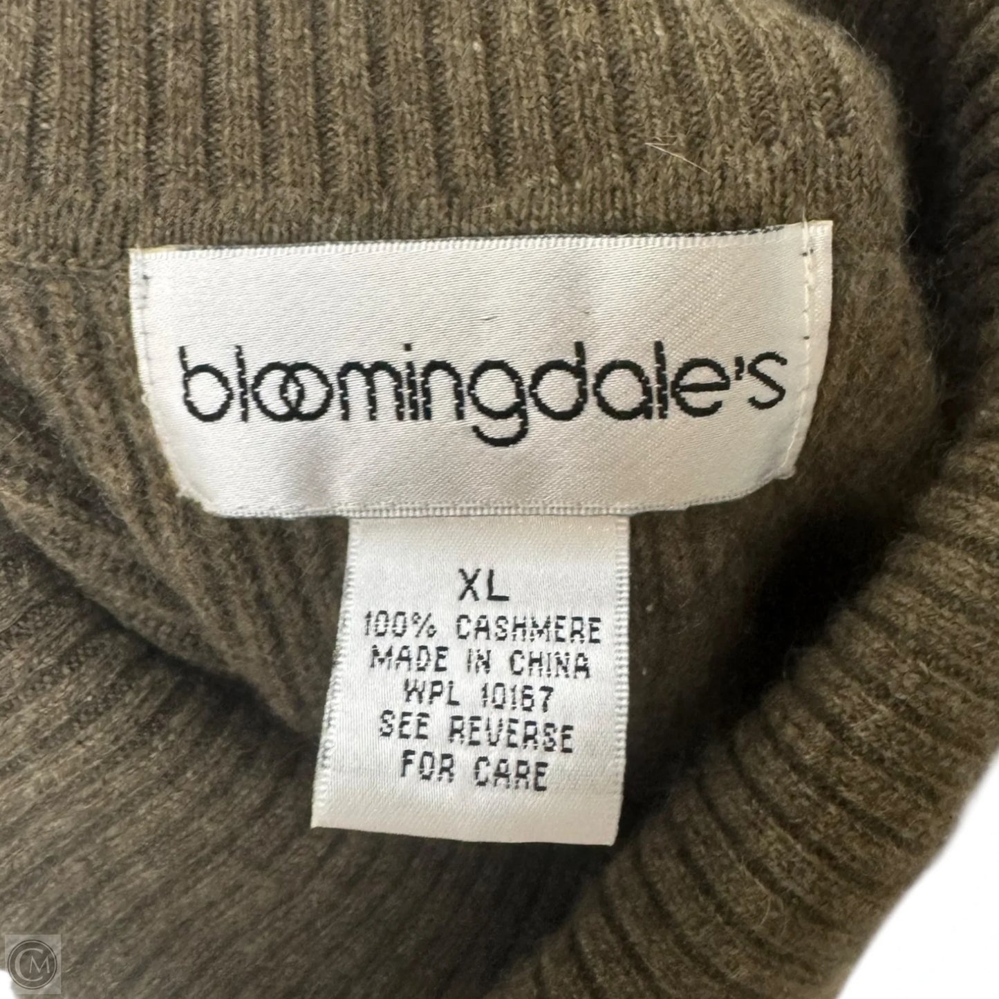 Turtleneck Vest Sweater Cashmere By Bloomingdales In Green, Size: Xl