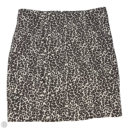 Modern Femme Mini Skirt By Free People In Leopard Print, Size: 0