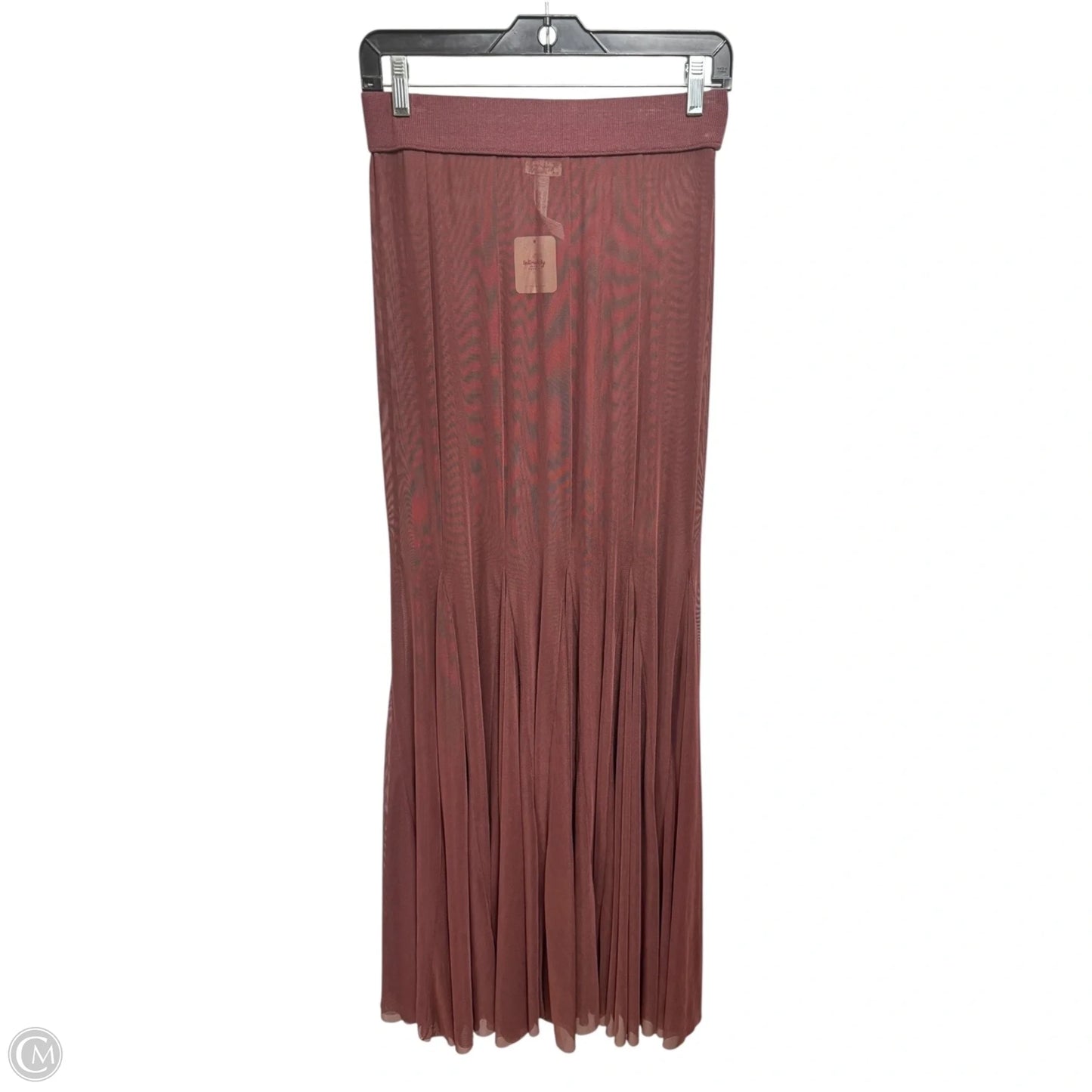 Godet Girl Mesh 1/2 Slip By Free People In Chocolate Lava, Size: S