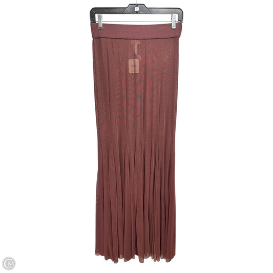 Godet Girl Mesh 1/2 Slip By Free People In Chocolate Lava, Size: S