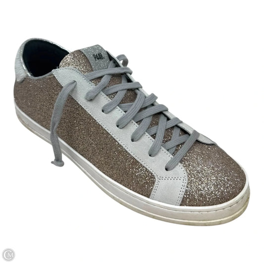 John Glitter Yeti Lace-Up Sneakers By P448 In Copper, Size: 10