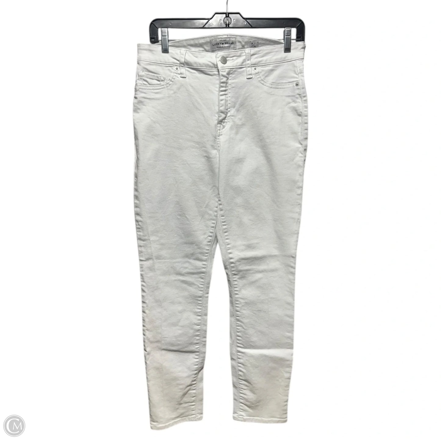 Jeans Skinny By Lucky Brand In White, Size: 8