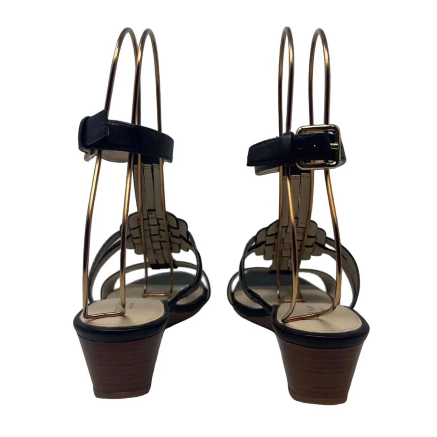 Sandals Heels Wedge By Cole-haan In Black, Size: 8