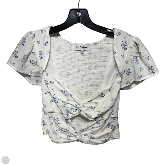 Top Sleeveless By En Saison In Floral Print, Size: S