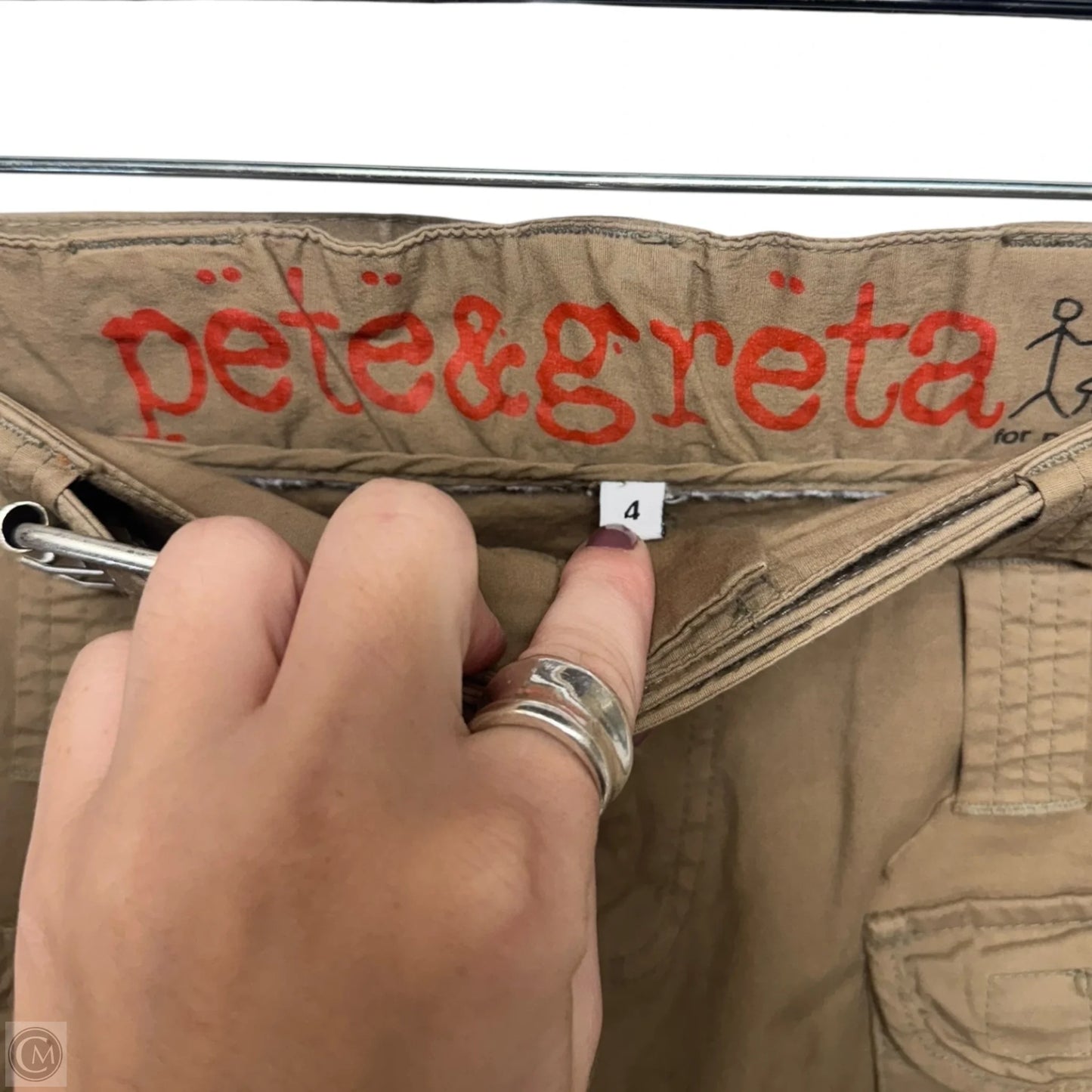 Marika Cargo Pants By Pete & Greta By Johnny Was In Tan, Size: 4
