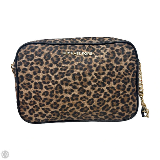 Leopard Crossbody Handbag By Michael By Michael Kors, Size: Small