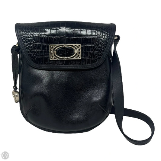 Vintage Saddlebag Crossbody Handbag Leather By Brighton, Size: Small