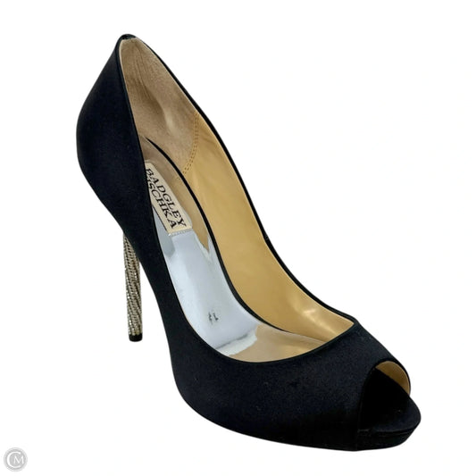 Diego Crystal Stiletto Heel Dress Pumps By Badgley Mischka In Black, Size: 7