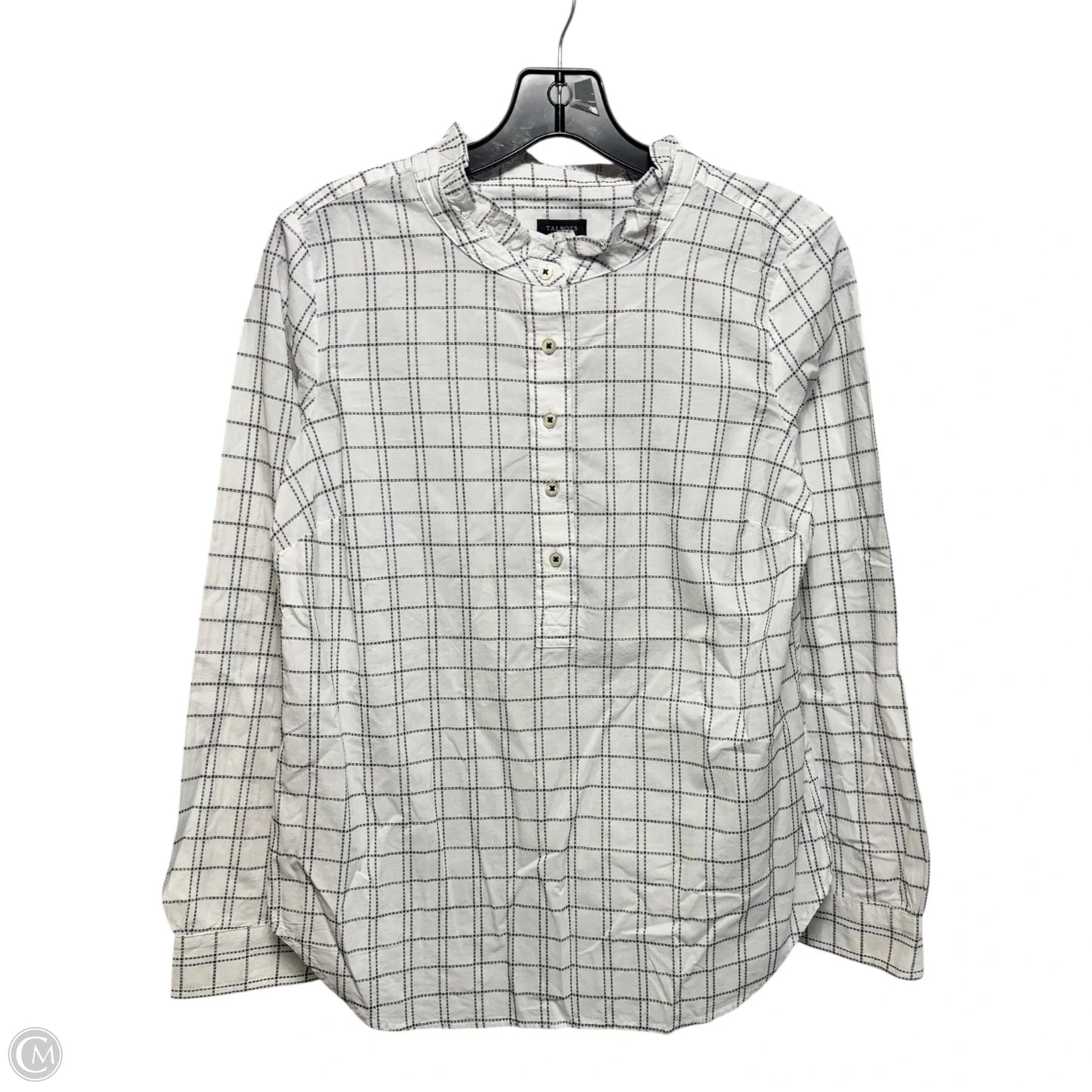 Top Long Sleeve By Talbots In White Size: S