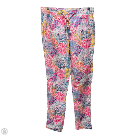 Linen Pants Designer By Lilly Pulitzer In Multi-colored, Size: Xs