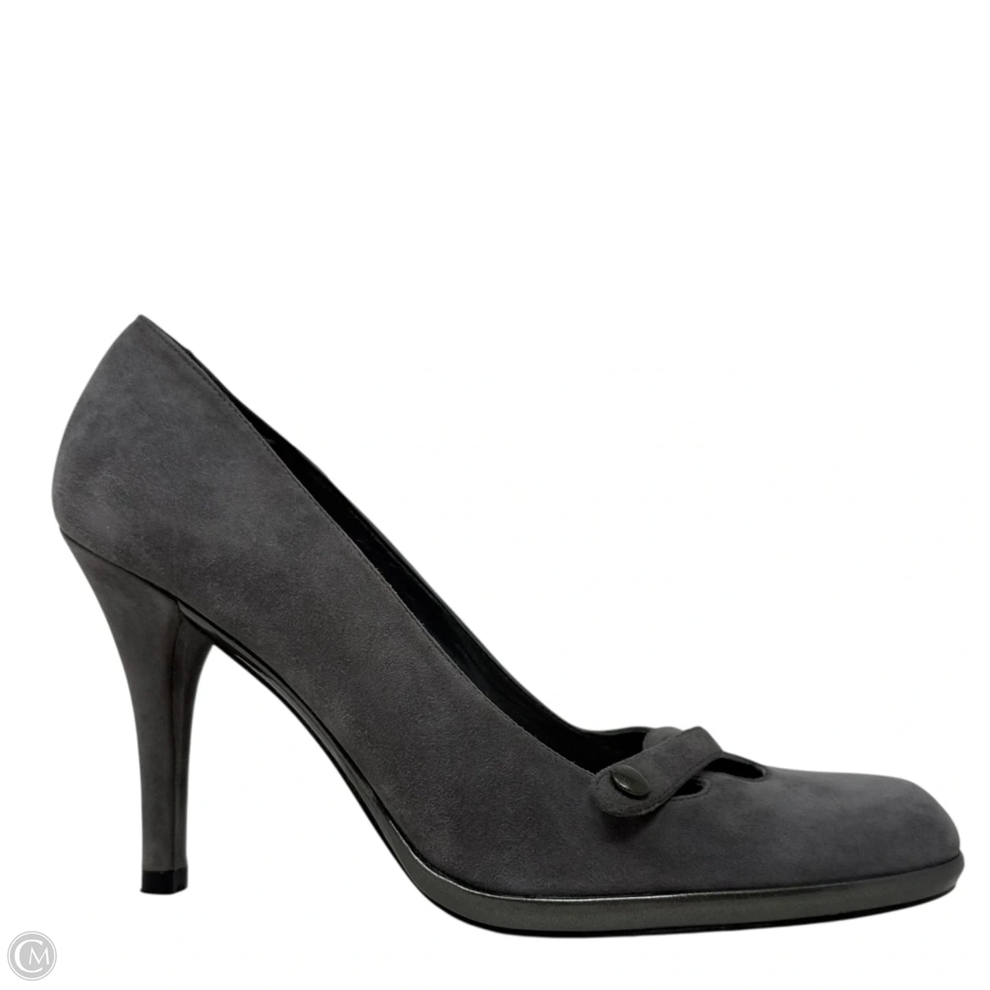 Mary Jane Classic Pumps Designer By Stuart Weitzman In Grey, Size: 6.5
