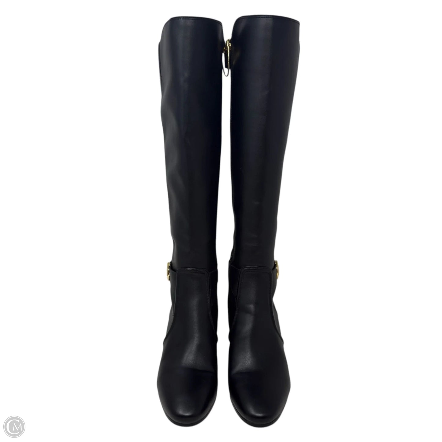 Carmen Leather Riding Boots By Michael By Michael Kors In Black, Size: 6.5