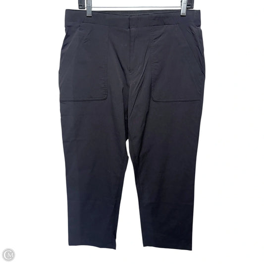 WR Horizon HR Crop Athletic Pants By Eddie Bauer In Black, Size: 10
