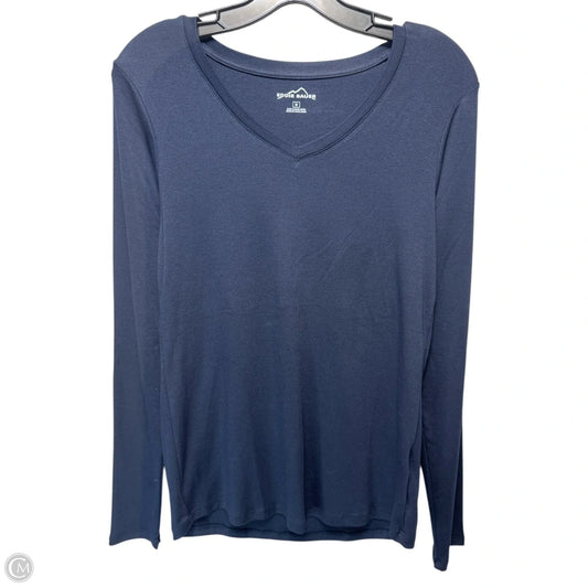 Top Long Sleeve Basic By Eddie Bauer In Navy, Size: M