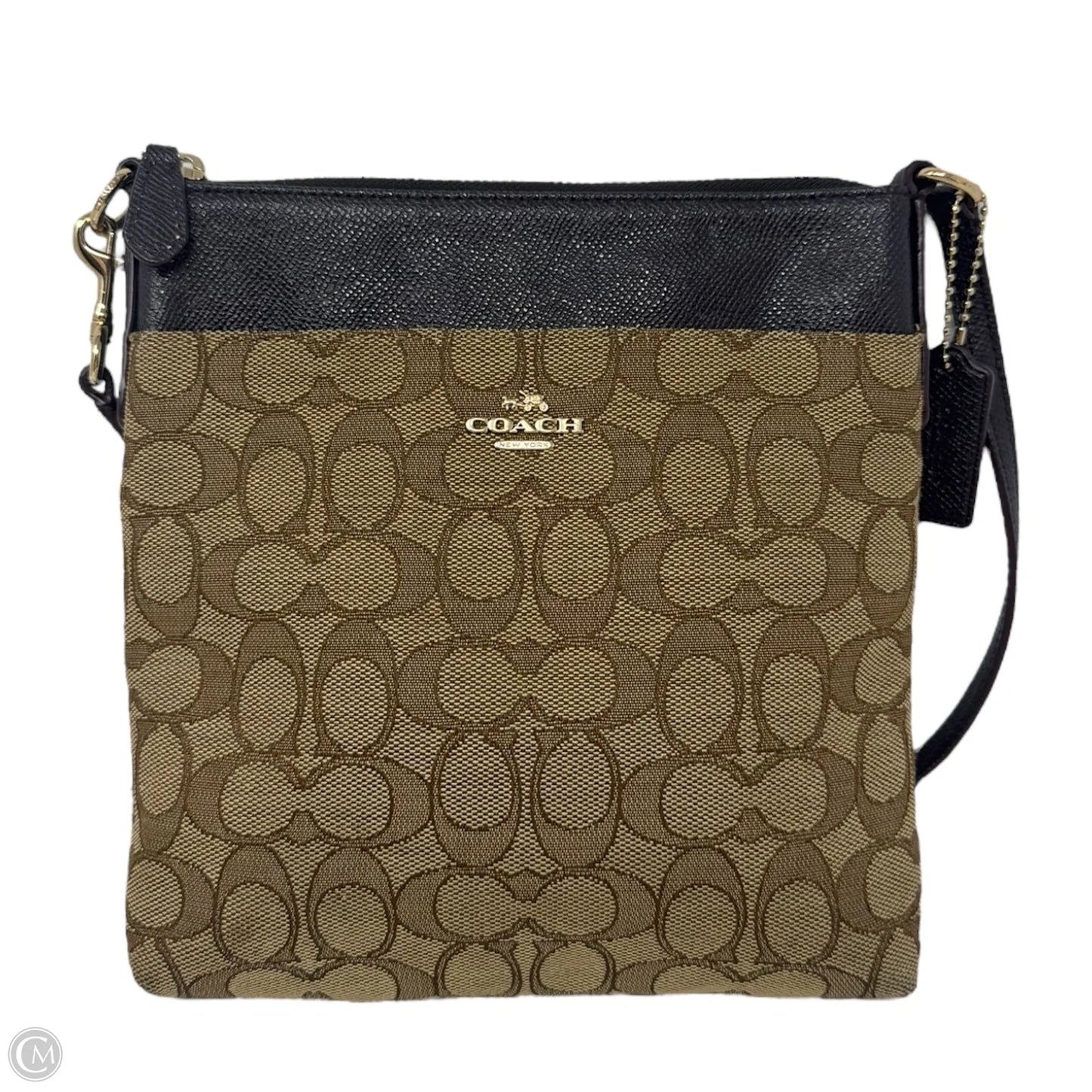 North South Crossbody Handbag Designer By Coach, Size: Small