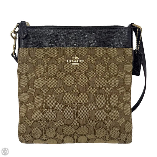 North South Crossbody Handbag Designer By Coach, Size: Small