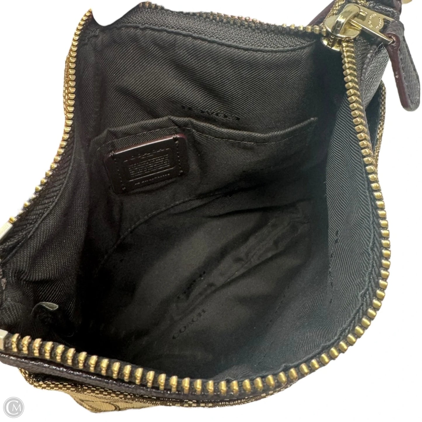 North South Crossbody Handbag Designer By Coach, Size: Small