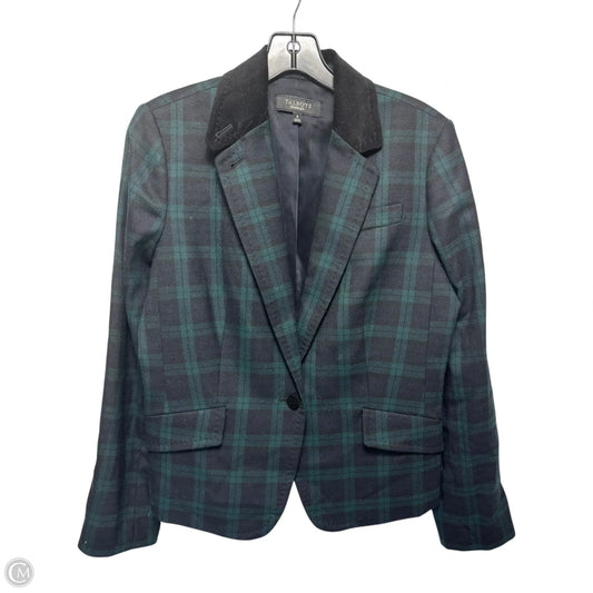 Blazer By Talbots In Plaid Pattern, Size: 8