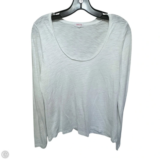 Top Long Sleeve By goldie In White, Size: M