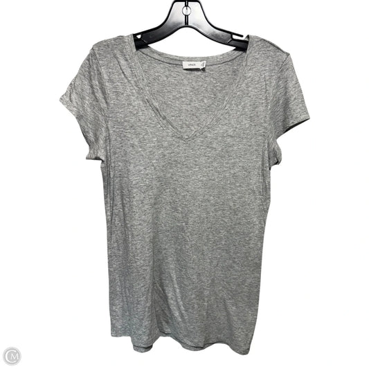 Top Short Sleeve By Vince In Grey, Size: M