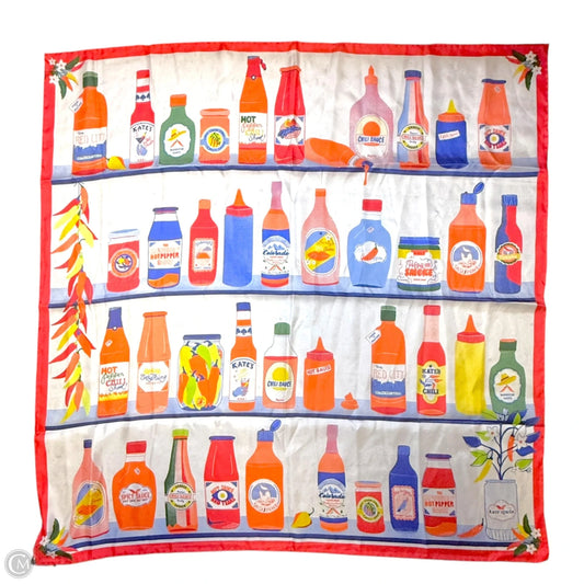 Hot Sauce Silk Square Scarf Designer By Kate Spade