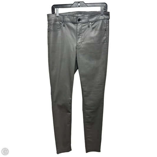 High Rise Coated Skinny Jeans By White House Black Market In Grey, Size: 8