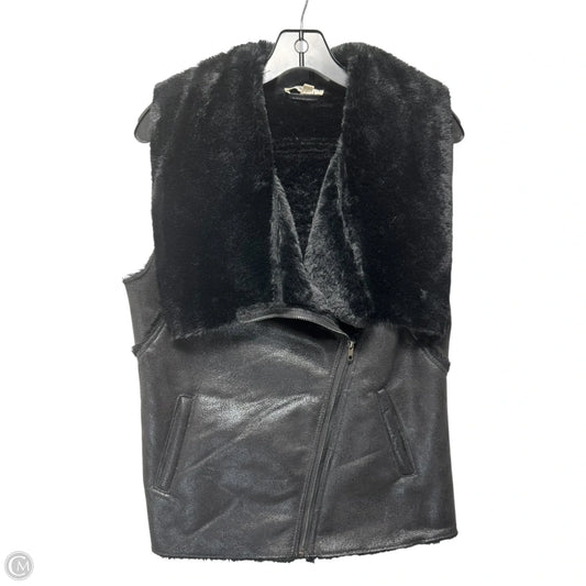 Vest Faux Fur & Sherpa By Thml In Black, Size: M