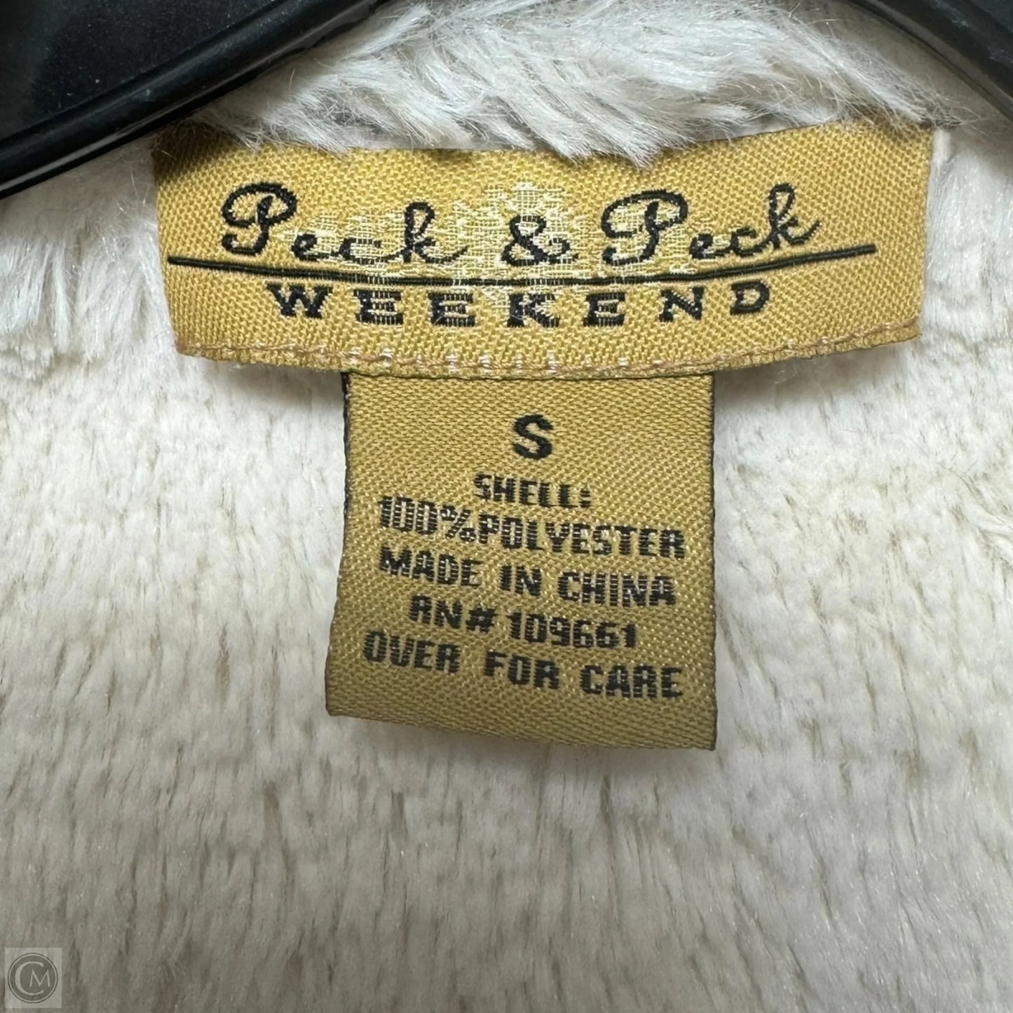 Jacket Faux Fur & Sherpa By Peck And Peck In Taupe, Size: S