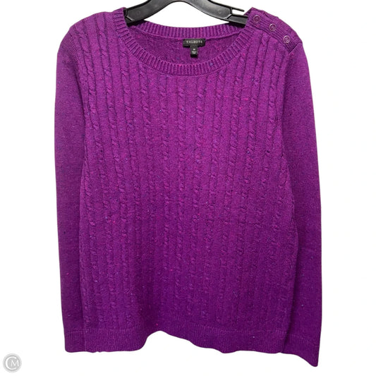 Sweater By Talbots In Purple, Size: M