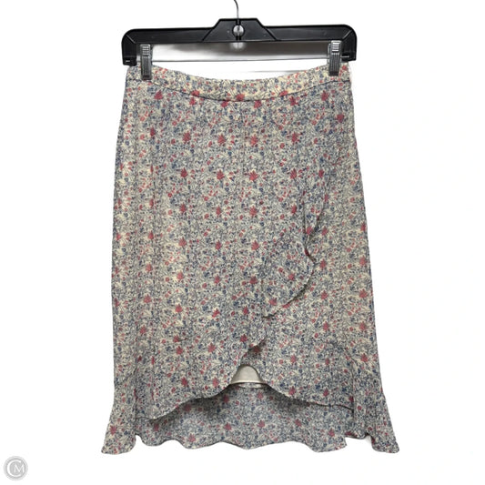 Skirt Mini & Short By Madewell In Floral Print, Size: 0
