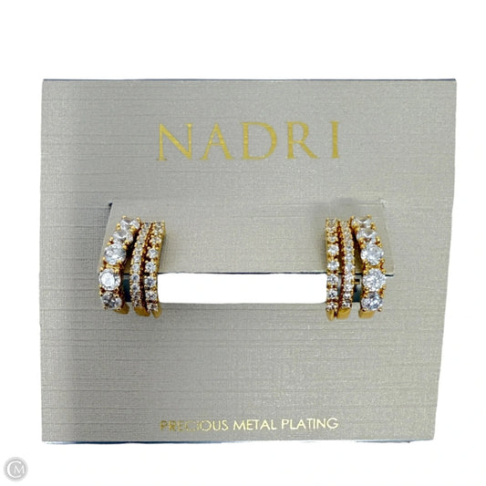 Match point Multi J CZ Hoop Earrings By Nadri