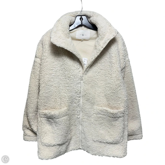 Jacket Faux Fur & Sherpa By Lou And Grey In Cream, Size: Xs