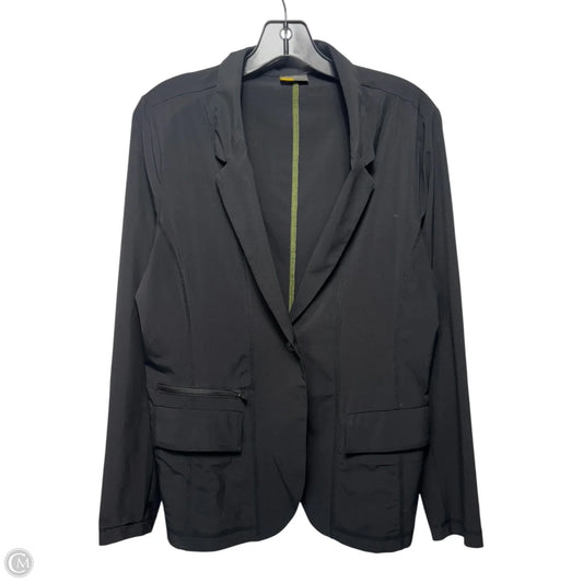 Athletic Jacket By Eddie Bauer In Black, Size: 12