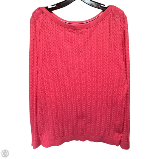 Sweater By Nautica In Pink, Size: L