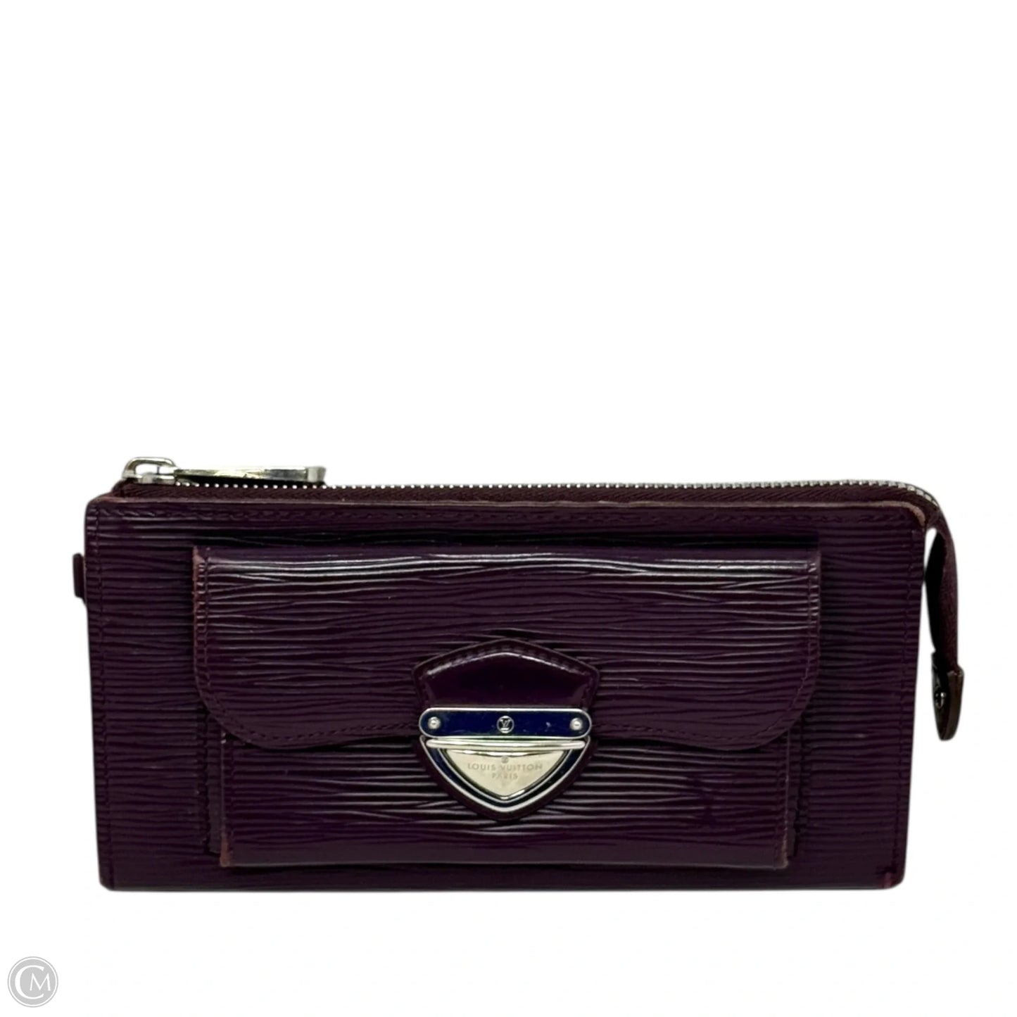 Astrid Wallet Luxury Designer By Louis Vuitton, In Cassis Epi Leather Size: Large
